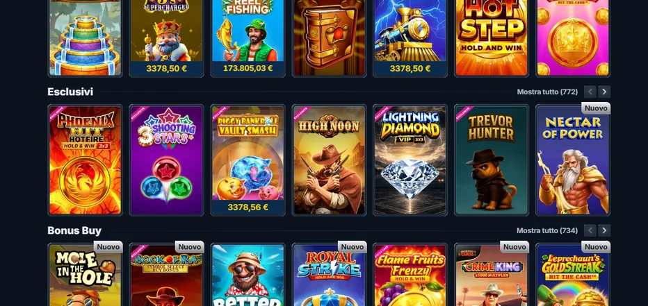 Vinci slot esclusive bonus